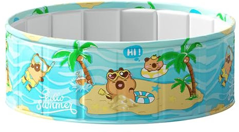 Piscine pliable pour | Piscine pliable portable résistante à l'usure | Bassin de bain en PVC imperméable et peu encombrant de natation pour jardin et fêtes aquatiques