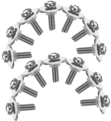 VALICLUD Kochtopf Ersatzteile M5 Schrauben mit Silikondichtung und Edelstahl Unterlegscheiben für Topfdeckel in Lebensmittelindustrie und Wartung 40 Satz Topfdeckelschraubensatz