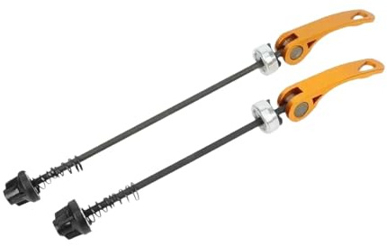QSTDGVPW Schnellspanner für Vorder Und Hinterräder, Schnellspannnaben für Rennräder Und Mountainbikes, Zubehör, Gold