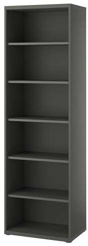 ProTuning BESTÅ Regal mit 5 Einlegeböden/Dunkelgrau, 60x40x193cm