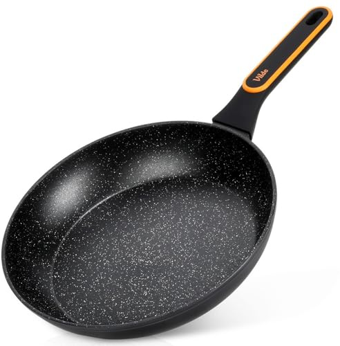 Vilde Granit Pfanne 28 cm Antihaft Pfanne mit Granit-Beschichtung | Induktionspfanne, Gas Elektro geeignet Kleine Bratpfanne für gesundes Braten und Schmoren