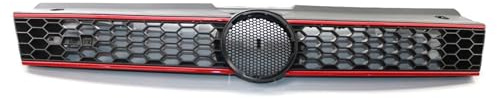 Kühlergrill Für VW Für POLO 6R 2009-2014 Für GTI Stil Frontschürze Mitte Grille Honeycomb Mesh Front Racing Grills Grill Front Kühlergrille