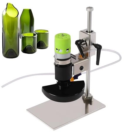 BraveeFly Cortador de vidrio eléctrico, cortador de botellas, cortador de cristal con ajuste de velocidad de siete, para manualidades, macetas, recipientes para bolígrafos, decoraciones