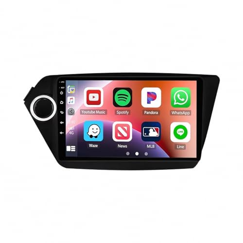 Autonavigation Car Radio Multimedia Player für Kia Rio 3 K2 2011-2015 Apple Carplay & Android Auto mit OTA-Updates, Mirror Link, Sprachsteuerung, 4 Kern 1G+32G