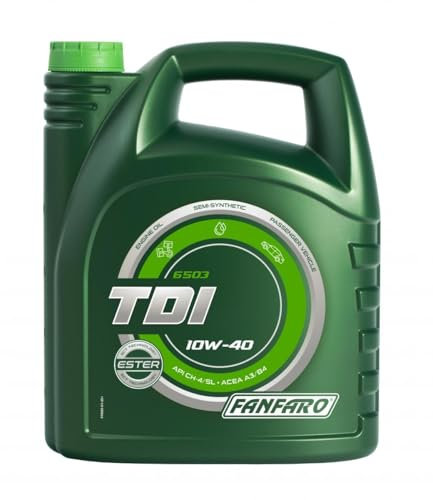 FANFARO Motoröl 10W-40 Master Line Teilsynthetiköl Motor Öl ACEA A3/B3 API CH-4 API SL TDI 5L
