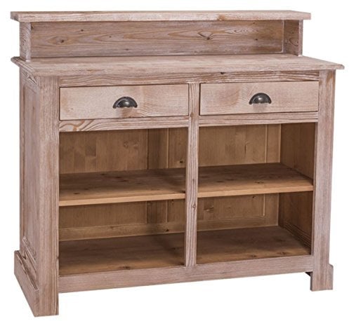 Casa Padrino Landhausstil Barschrank Naturfarben 120 x 51 x H. 107 cm - Möbel im Landhausstil