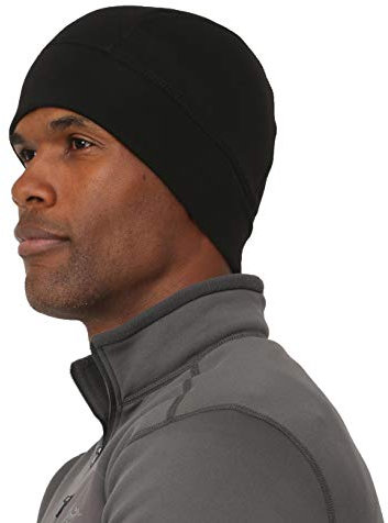 TrailHeads Herren Power Cap 4-Wege Stretch Skull Cap Schwarz