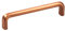 Gedotec Design Bügelgriff Vintage 128 mm Möbelgriff Messing Kupfer rustikal - H10302 | Schubladengriff Küche im Landhausstil | Bogengriff Antik gebürstet | 1 Stück - Küchengriff für Möbel & Kommoden
