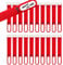 Wrap-It Storage Cinch-Straps, 5 20 Pack (Red), Features Metal Buckle and Write on Label for Easy Cord Identification and Cable Management, Reusable Multi-Purpose Securing Cinch Straps