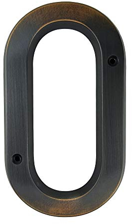HASWARE Hausnummernschild 6 Zoll (15 cm) Vintage-Stil im Alter von Bronze-Finish Türnummern Beschilderung Plaque Straße Hausadresse Ziffern, Zinklegierung (0)