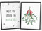 Papierschmiede® XMAS Poster 2er Set, A3 (30x42 cm) Deko mit Spruch zu Weihnachten, Wohnzimmer Wanddeko, Schlafzimmer, Küche Dekoration ohne Rahmen, Meet Me Under The Mistletoe