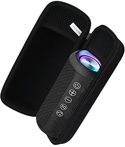 Khanka Funda rígida de Viaje para Ortizan X10 Altavoz Bluetooth portátil IPX7 Altavoz inalámbrico Impermeable, Solo Funda (Negro)