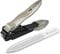 VANWIN Nail Clippers with Catcher, No Splash Fingernail Toenail Clippers with Sharp Curved Blade and Glass Nail File, Wide Jaw Opening Stainless Steel Nail Cutter Trimmer for Seniors Adult Men Women