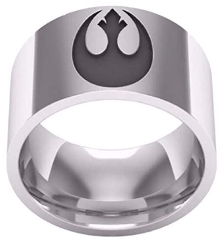 S Wars Rebel Alliance Logo Stainless Steel Cosplay Metal Ring (9)