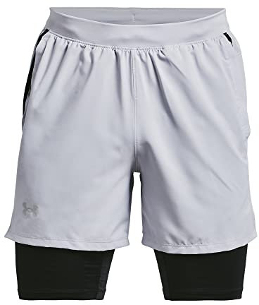 Under Armour Herren Launch SW 5'' 2N1 Short Kurze Hose, Grau, XXL