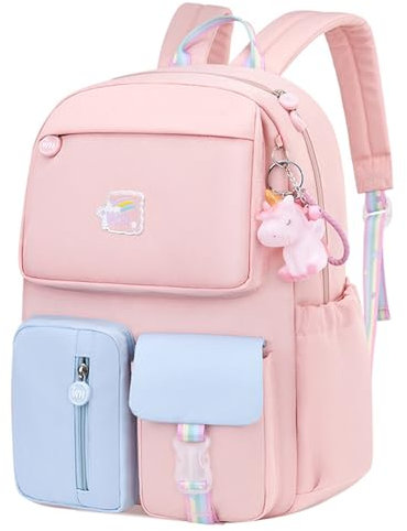 KEBEIXUAN Kawaii Zaino da Ragazza Zainetto Bambina Scuola Primaria Zaini Per Ragazze Adolescenti (rosa)