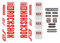 Adesivi compatibili con forcella bici Rock Shox Sid Vinile 29''