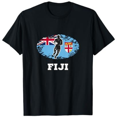 Fidschi Flagge Rugby Team T-Shirt