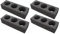 YARNOW 4pcs Coffee Cup Carrier Tray Outdoor Cup Holder for Takeout Drinks Pearl Cotton Beverage Caddy for Car Black for Travel and Events