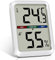 Flintronic Mini LCD Thermometer, Digital Thermometer Innen, Hygrometer Innen, Thermometer Hygrometer, Kabelloses, Luftfeuchtigkeit Meter für Babyzimmer Wohnzimmer Büro Gewächshaus(Weiß)