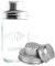 Two Lumps of Sugar Cocktail-Shaker-Deckel aus Edelstahl, normale Öffnung, Einmachglas-Shaker-Deckel-Set für Cocktails und Gewürze, auslaufsicher mit integriertem Sieb, perfekt für Bar-Werkzeuge und