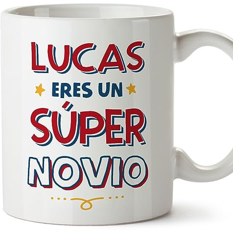 MUGFFINS Tazas Personalizadas para NOVIO - En Español - Eres Súper - 11 oz / 330 ml - Regalo personalizable original y divertido