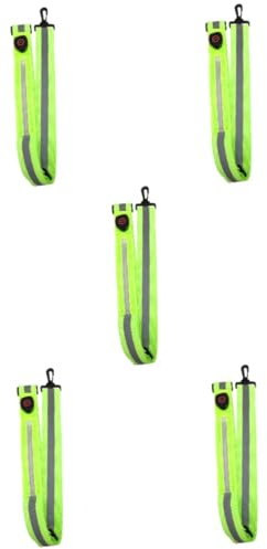 Toddmomy Reflektierende Bänder 5 Stück Led-Reflektorgürtel Workout-Tanktop Trainingsgürtel Laufen Taillengürtel Gehen Reflektierender Riemen Reflektierender Laufriemen er Für Läufer