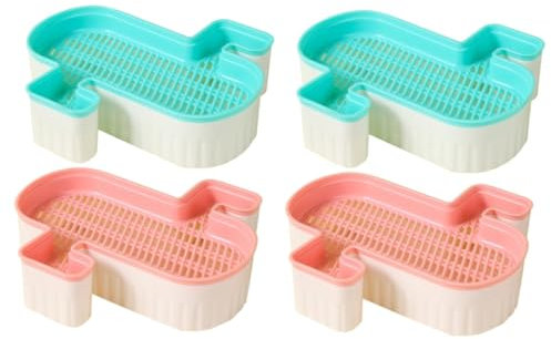 4 Piezas Caja De Plantación De para Gatos Brotes De Soja Plantas Hidropónicas Planta De Menta Plantador De Brotes Planta De Gato Creativa Interior Gatera El Plastico
