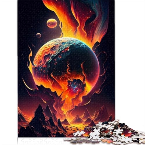 Puzzles für Erwachsene, Celestial Oasis, 1000-teiliges Puzzle, Holzpuzzle für Erwachsene und Kinder, Heim- und Raumdekoration, Größe (50x75 cm)