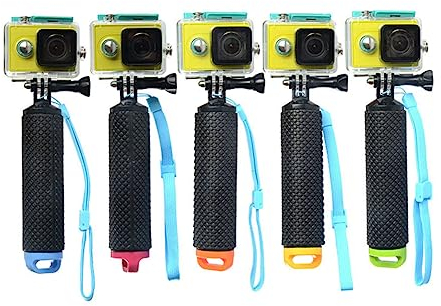 jojofuny Schwimmender Stab Für Actionkamera Schwimmendes Banner Tauchstab Kamerazubehör Schwimmender Handstab Leuchtend Gelb Leicht Zu Finden Im Wasser Lässt Sich Problemlos in Rucksack Tas