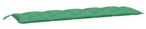 vidaXL Lot de 2 Coussins de Banc de Jardin, Revêtement de Banc avec Jeux de Cordes, Coussin d'Extérieur Imperméable, Vert 180x50x7 cm Tissu Oxford