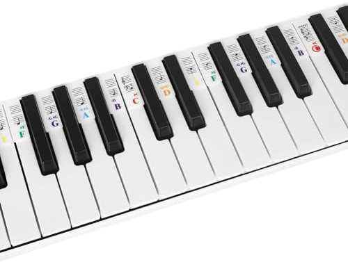 Piano Keyboard Note Labels Removable Piano Keyboard Stickers Piano Notes Guides Beginner Piano Key Labels Silicone Piano Labels Piano Note Accessories for 88 Key Full Size