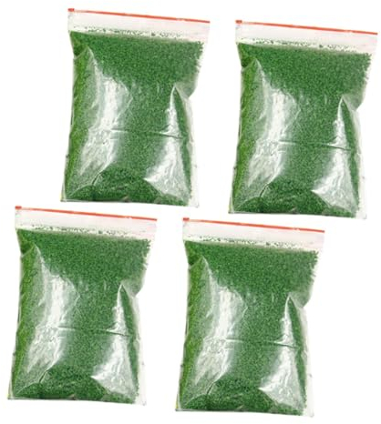 STOBAZA Künstliches Gras Streubaum-Set 4 Beutel für Landschaftsmodellbahn Landschaftsgestaltung Grün
