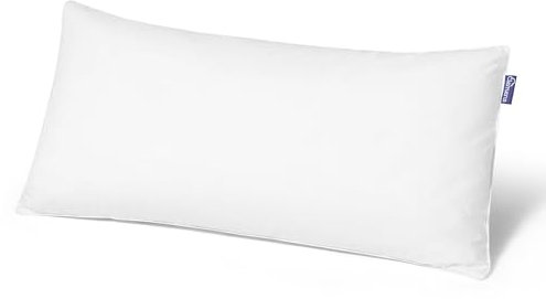 Clemens festes Federkopfkissen 40x80 cm - Stützendes Federkopfkissen 100% Europäische Federn (1200g), Federkissen hart & stützend - Kopfkissen für Rücken- & Seitenschläfer