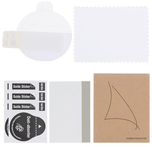 QUARKZMAN 2 Protectores de Pantalla de Vidrio para Reloj de 32mm HD Alta Definición Antiarañazos Impermeable Muy Fino TPU Universal Película Protectora de Pantalla de Smartwatch