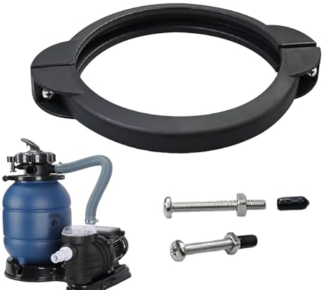 Duroecsain Sandfilter-Pumpenklemme,Sandfilter-Pumpenklemme ersetzen - Austausch der Flanschventilklemme mit Schrauben | Klemmring für Schwimmbad-Sandfilterventil, Pumpenklemme für 12 und 14 Zoll