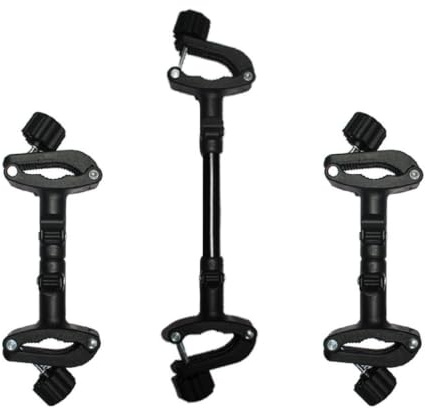 BESTonZON Verstellbarer Zwillingskinderwagen Verbinder 3 Stück Leicht Rostfrei für 2 Kinder Outdoor Nutzung