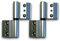 Sivenci - Pack de 2 Bisagras Para Perfilería Convencional 40×20 | Bisagras de 2 Cuerpos Para Perfiles 40 x 20 | Para Puertas y Ventanas Practicables o Abatibles | Apertura Interior Derecha | Plata