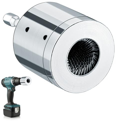 Copper Pipe Cleaner for Drill Pipe Cleaners Plumbing Tool Full Metal Cleaning Brush for Steel Tubing Brass Aluminum Pipes Cleaning (silvery, [15mm+22mm])