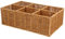 CATIEBYE Besteck Aufbewahrungskorb Besteck-schubladen-organizer Klein Bestecktabletts Für Küchenschubladen Besteckkästen Für Küchenschubladen Küchenzubehör Kunststoff-rattan Khaki