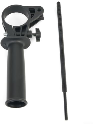 Seitlicher Bohrhammer-Griff, elektrische Bohrmaschine, 40–43 mm Einstellung, abnehmbarer Griff, Kunststoff + Metall, für Schleifmaschinen-Ersatz (1 Stück)
