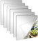 Jimkply Lot de 6 miroirs à coller - 20 x 20 cm - Carreaux de miroir adhésifs pour armoire, placard, porte, salle de bain, école, bureau