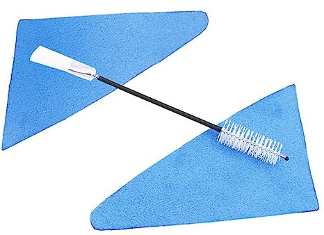 TOGEVAL 2er-pack Klarinetten-wischerbürste Saxophon-flöten-reinigungsset Klarinettentuch Kompaktes Saxophon-zubehör Für Die Regelmäßige Wartung