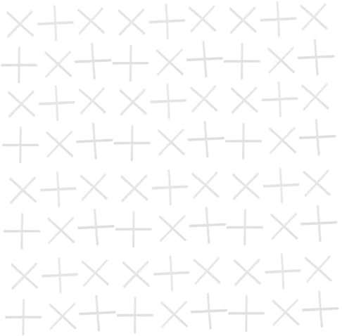 jojofuny 500pcs Cross-shaped Tile Spacers for Ceramic Porcelain Easy Install Floor Leveling for Precise Grout Joints for Tiling Projects