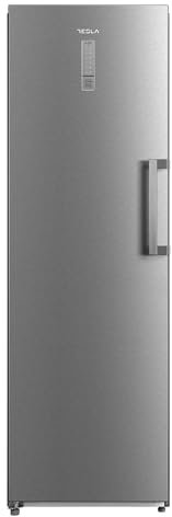 Tesla T273FZX Upright Freezer, 273L Capacity, Frost Free, Stainless Steel, 59.5cm Wide