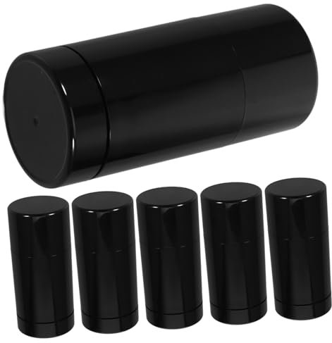 Pp Nachfüllbare Cremebehälter 50g, 6 Stück, Schwarz