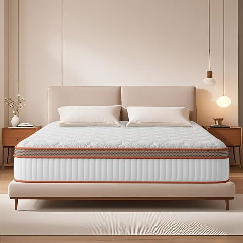 Matratze 140x200 26 cm Höhe, Taschenfederkernmatratze mit Memory Foam und Latex - Öko-TEX - 7 Ergonomische Zonen - Mittlere Härte - Hautfreundlich - Atmungsaktiv - Erhältlich in Allen Jahreszeiten