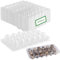 Wachtelei-Schachteln,30pcs Wachteleierschachtel Pet,Wachteleierschachteln,18 Gitter Kunststoff Wachtelei-Kartons,Quail Egg Kartons Eierschachtel mit Deckel,Aufbewahrungsbox Wachtelei