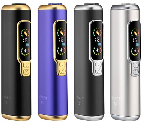 HI TASTE F2 ULTIMATE 2-in-1 Tabakerhitzer Kompatibel mit IQOS ILUMA TEREA,Revolutionäres Gerät, Toller Geschmack, Sticks Doppelt Verwendbar, Keine Verschwendung Mehr,Luxuriöses Design (Metall Silber)
