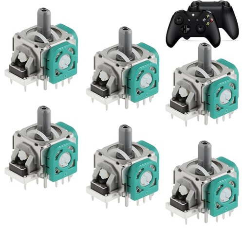 6PCS Analog 3D Joysticks Replacement for Xbox One PS4 Controller 3D Analogue Stick Sensor Joystick Module Replacement for Playstation 5 Controller Playstation 4 Joystick Module Thumbstick